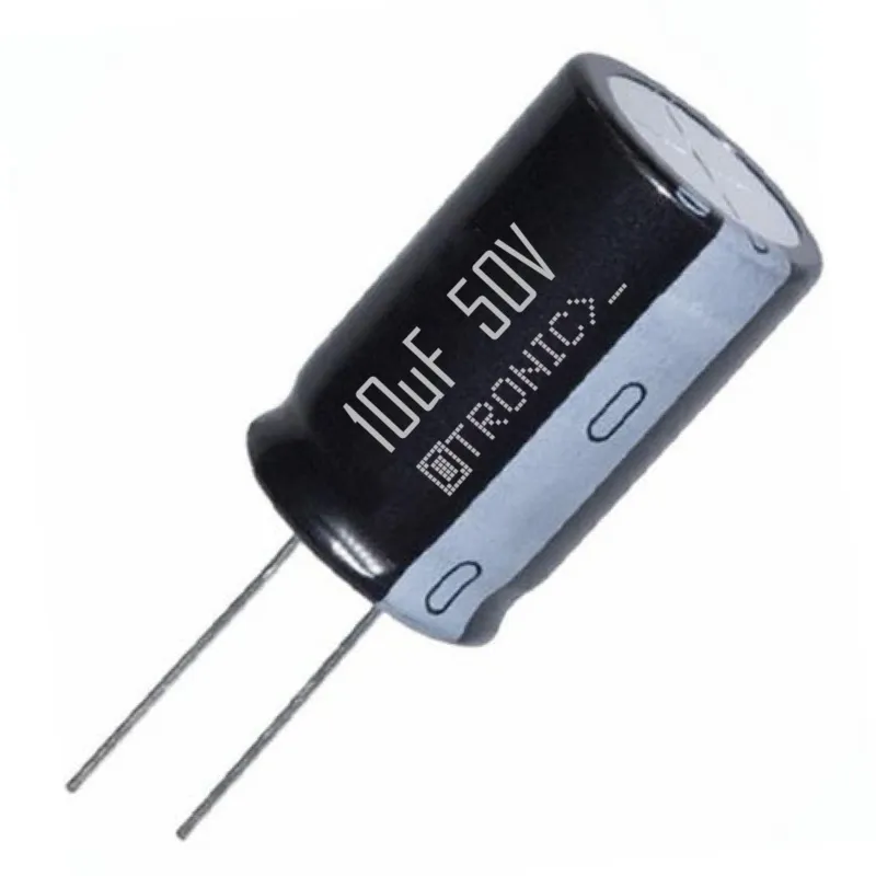 10x Kondensator 10uF 50v Elektrolytisch (ELCO) schwarz