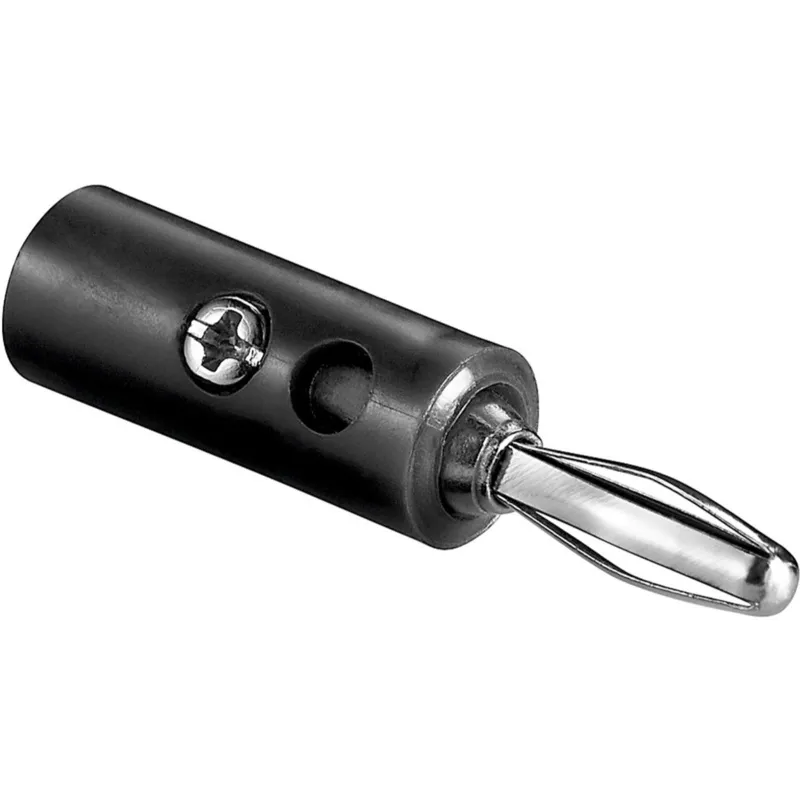Bananenstecker 4mm Schwarz