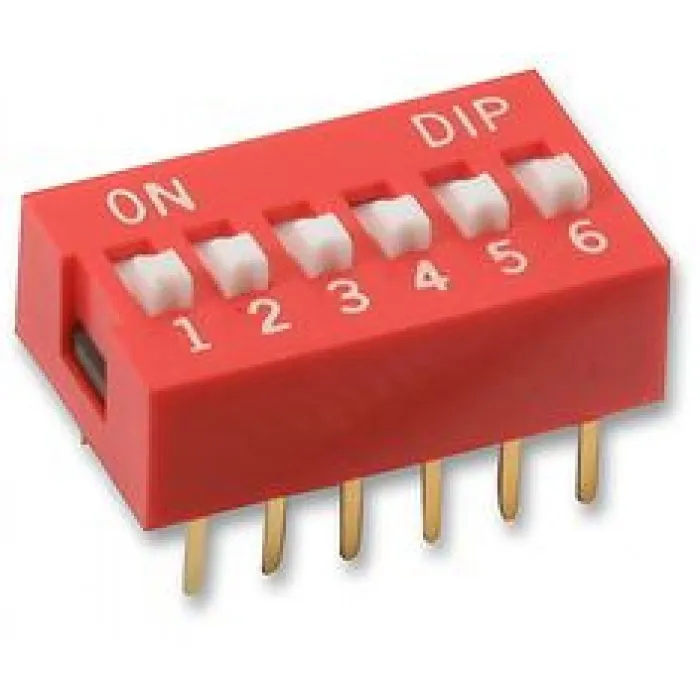 6-poliger DIP-Schalter - 2,54mm Pitch
